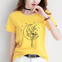 100 Cotton Short Sleeve Printed Casual Graphic Tees Womens T-Shirts