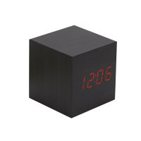 LED Electronic Clock Wooden Watch Table Voice Control USBAAA Powered Bedside Digital Temperature Alarm Clock Table Decor Clock