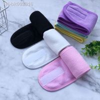 ✇ Head Bands Adjustable Wide Hairband For Women Bath Shower Makeup Wash Face Solid Color Headband Makeup Accessories