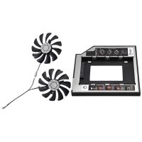 1 Pair image Card Fan 85mm Ha9010H12F-Z 4Pin Cooler Fan &amp; 1x for Hdd Sataii Sdd Hard Disk Bracket