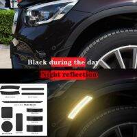 【LZ】卍  Black Wheel Sobrancelha Reflective Car Adesivos Escondendo Scratch Tira do refletor decorativo invisível 3m