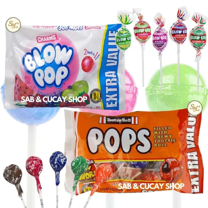 Charms Blow Pop Tootsie Roll Pops EXTRA VALUE PACK | Lazada PH