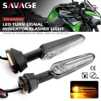 ☇❉ แสงสัญญาณเลี้ยว LED สำหรับ KAWASAKI Z900 Z900RS Z800 Z1000 Z650 ZH2 VERSYS 1000 KLR 650 Z125 Z300โคมไฟไฟเลี้ยวมอเตอร์ไซด์