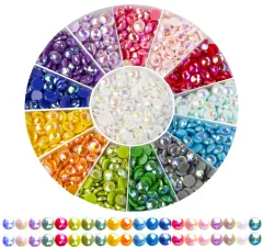 Glow in The Dark Diamond Painting Beads for Diamond Dots Accessories, 20  Colors Square Diamond Painting Drills Flatback Rhinestones for Crafts