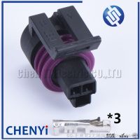 5 sets 3 pin Delphi waterproof automotive oil Fuel Pressure Sensor Connector plug 12110192 12065287 12078090 0441004 efi series