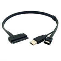 0.5m 2.5 Inch Hard Disk Drive SATA 22Pin To Esata Data USB Powered Cable 50cm Send Tracking Number