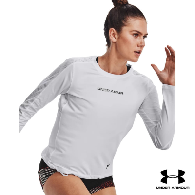 Under Armour UA Womens Pieced Mesh Long Sleeve อันเดอร์ อาร์เมอร์ เสื้อออกกำลังกายสำหรับผู้หญิง