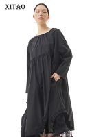 XITAO Dress Splicing Simplicity Women Loose Fashion Dress