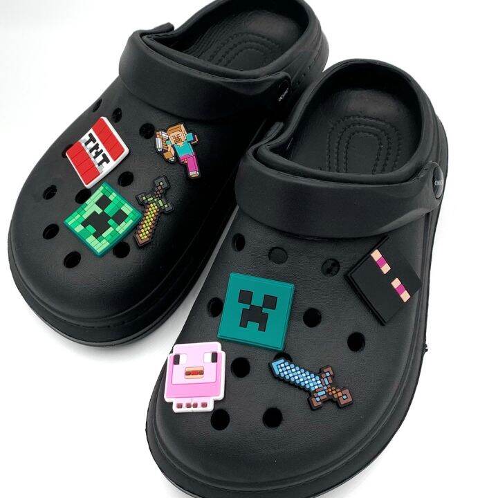 Minecraft design Jibbitz Crocs Pins for shoes bags Lazada PH