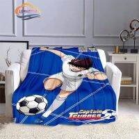 Captain Tsubasa Cartoon Blanket ฟุตบอลชุด kicers ผ้าห่มผ้าสักหลาดแอร์ผ้าห่มอุ่นโซฟาปก Sleeping Blanket