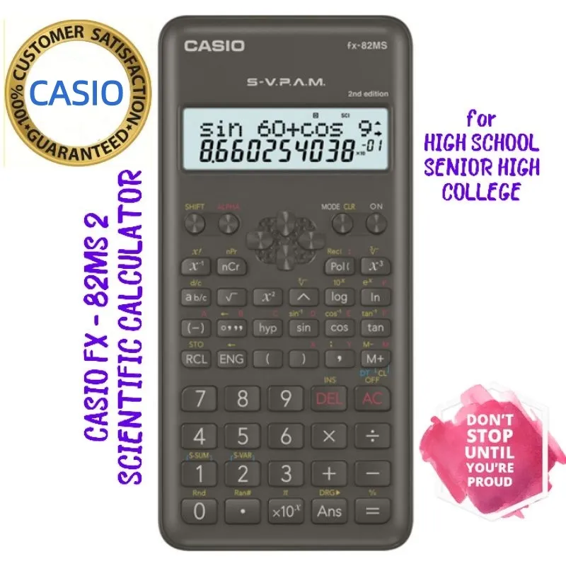 Scientific Calculator Original Casio Fx 991es Plus Fx 82MS 2nd