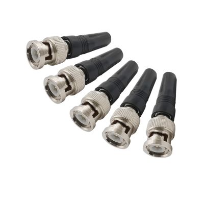 【YF】 4Pcs Surveillance BNC Male RF Coaxial Plug Adapter Twist-on RG59 Cable for CCTV Camera Video/AUDIO Connector