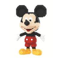 ของเล่นอณุภาคเล็กปริศนาบล็อคก่อสร้างดิสนีย์การ์ตูน Mickey Mouse แบบ DIY ของขวัญชิ้นส่วนของเล่นเพื่อการศึกษาและวิทยาศาสตร์