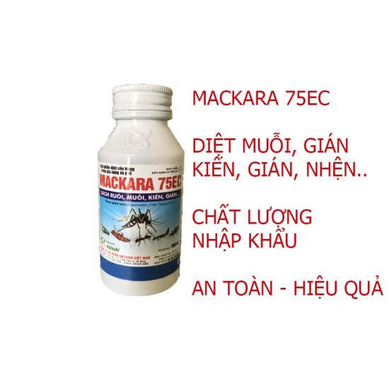 Thuốc xịt muỗi y tế mackara 75ec chai 100ml diệt muỗi tận gốc hiệu quả - ảnh sản phẩm 4