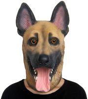 【FCL】∋❇ German Shepherd Dog HeadFull Face Adult Costume Prop Masquerade