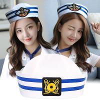 【Hot Sale】 Wholesale dome navy hat Popeye adult children stage performance uniform embroidery logo