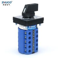 ‘；【=- ZHUCO SZW26/LW26-20/0-10.5 Eleven Position 20 Terminals 20A 660V 64X64 Mm 48X48 Mm Panel Mount Universal Changeover Cam Switch