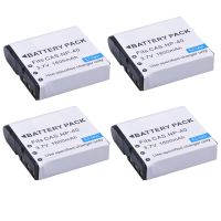 4 Batteries 1600Mah Digital Camera NP 40 Battery CNP40 NP-40 For EX P Z1050 Z200 Z750 Z1000 Z1200 Z1080 Z30 Z40 Z50 Z55 Z57 FC100 Z700 Z600