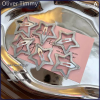 [Oliver Timmy] ปิ่นปักผมรูปดาวห้าดวงกิ๊ปติดผมดาวระยิบระยับสไตล์เกาหลีน่ารัก BB คลิปเครื่องประดับผมเข้าชุดได้กับทุกชุด