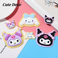 【CuteDeco】Cute Cartoon Kuromi (6 Types) Purple Kukumi Large Patch/small Patch For Big-eared Do Charm Button Deco/ Cute Jibbitz Croc Shoes Diy / Charm Resin Material For DIY