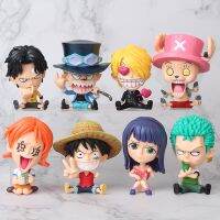 Multiple Styles One Piec-e Figures Pvc Q Luffy Car Decoration Doll Collectible Model Children Toys Anime Figure Model