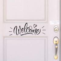 ┋☢❐ MS2038 English Welcome love wall stickers door stickers room adornment wall adhesive wholesale wall stickers