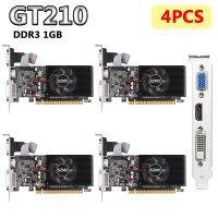 1-4PCS GT210 1GB Video Card with DVI VGA HDMI-Compatibe Port Gaming Graphics Card PIC Express2.0 Graphics Card for PC Gaming Cables