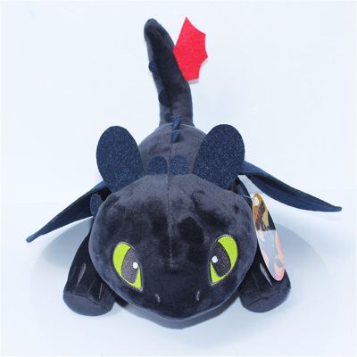 How To Train Your Dragon 3 Night Fury Plush Toy 9 Toothless Doll Toy Stuffed Soft Animal Cartoon Gift for Children Doll 23cm