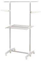 PURKLA Drying rack, 2 levels, white ( พูร์คลา ราวตากผ้า 2 ระดับ, ขาว)