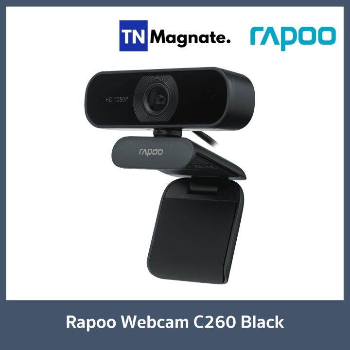 กล้องติดคอม-rapoo-webcam-c260-black