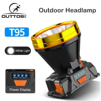 Outtobe Headlamps LED Headlight USB Rechargeable Head Lighting Waterproof Light Headlamp Flashlight Camping Fishing Outdoor Hiking Headlamp Head Lamp Head Light 500M Lighting