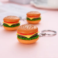 【2023】1Pcs Creative Hamburger Keychain Resin Keychain For Friend Gift Cute Simulation Food Bag Pendant Accessory Keychain Car Keychain ！