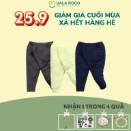 SET 3 quần dài Mompa 0-24 tháng vải Modal co giãn mềm mại trơn 312 thumbnail