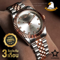 AMERICA EAGLE นาฬิกาข้อมือสุภาพบุรุษ สายสแตนเลส รุ่น SW8001G – PINKGOLD/SILVER