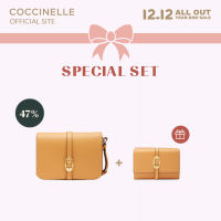 [SET] COCCINELLE COSIMA Handbag 120101 กระเป๋าถือผู้หญิง +  COCCINELLE COSIMA Wallet 116601 กระเป๋าสตางค์ผู้หญิง