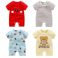 BBCOOL เย็นลดเยอะที่สุด  ฤดูร้อนใหม่เด็กชุดนอนผ้าฝ้ายแขนสั้นเด็กทารก onesies เปิดทารกแรกเกิด Romper เสื้อผ้าเด็ก ส่งเร็ว ขายดี