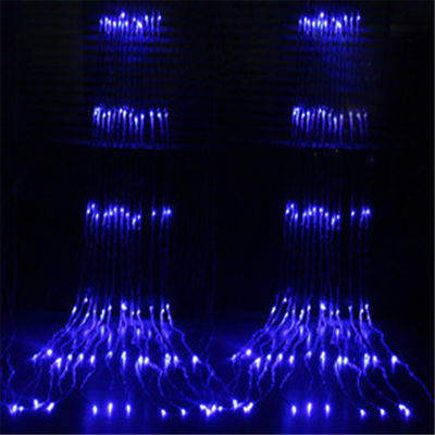 LED 3X23X3M Waterfall Curtain Icicle String Lights Meteor Shower Garland Fairy Lights for Christmas Wedding Party Garden Decor