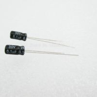 20PCS/LOT 0.1uF 50V Aluminum electrolytic capacitor 4*7 Electrolytic Capacitor 50v 0.1uf WATTY Electronics