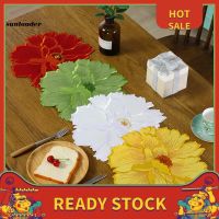 ◈❃■ SL Washable Table Place Mat Flower Embroidery Lace Polyester Table Doily Eco-friendly for Home