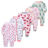 3pcs 5pcs Baby Pyjamas Girl Boy Pijamas bebe fille Cotton Breathable Soft ropa bebe Newborn Sleepers Baby Pjiamas