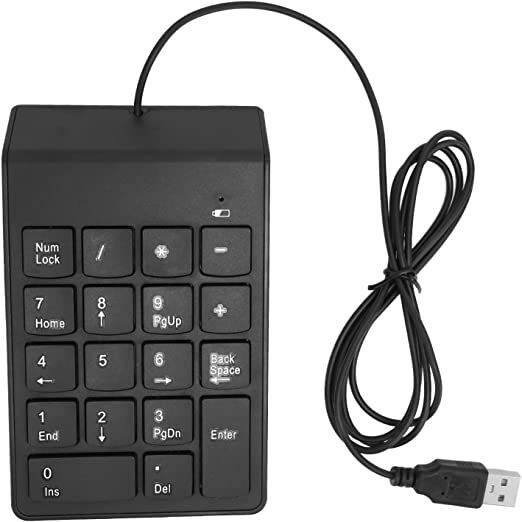 MINI NUMERIC KEYPAD WIRED Ergonomic design makes it suitable for your
