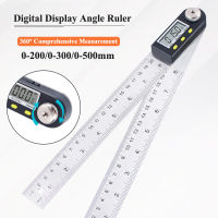 0mm Digital Protractor Angle Ruler Angle Finder Meter PlasticStainless Steel 360 Goniometer Inclinometer Measuring