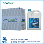 Nước Vệ Sinh Thảm Q-CARPET - thùng carton 4 x can 4 lít - AVCOchem - Q-SPEC