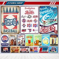 Baseball Pepsi Cola Metal Painting Poster Stickers Vintage Tin Sign License Plate Bar Shop Home Wall Decor Art Sign(Contact seller, free custom pattern)