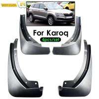 4Pcs รถ Mud Flaps สำหรับ Karoq 2017 2018 2019 2020 2021 Mudflaps Splash Guards Mud Flap Mudguards Fender ด้านหน้าด้านหลังจัดแต่งทรงผม