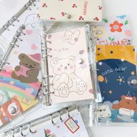 Loose leaf INS Style Japanese Cute Transparent Hand Book Girl Heart Notepad Hand Book Notebook A6 Paper Inner Pages 70 Pages