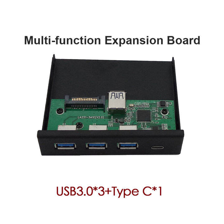 high-quality-front-panel-extension-adapter-tf-sd-card-reader-5-ports-hub-type-c-2-usb-3-0-for-office-caring-computer-supplies