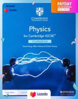 (คู่มือเตรียมสอบ)พร้อมส่ง Cambridge Igcse Physics Coursebook + Digital Access 2 Years (Cambridge International Igcse) (3rd PCK Paperback + ) [Paperback]