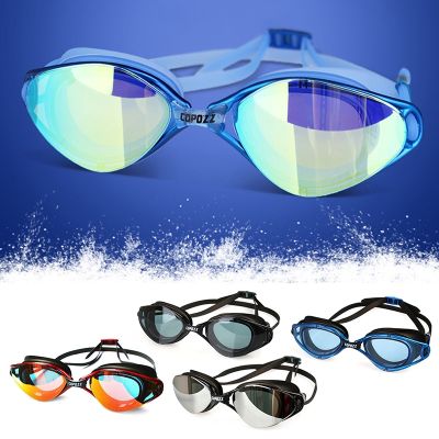 Adjustable Anti-fog Men Women Swimming Goggles UV Protection Silicone Glasses CF Copozz Professional Goggles Waterproof Eyewear