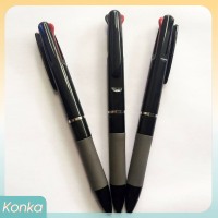 ✨ Konka ปากกาลูกลื่นแบบกด3สีใน1ปากกาลูกลื่นปากกาลูกลื่นแบบคลาสสิกปากกาสำหรับเขียนในสำนักงานเครื่องเขียนสำหรับโรงเรียนปากกาสีแดงสีดำสีน้ำเงินขนาด0.7มม.